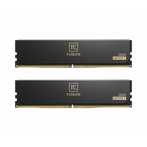 Оперативная память TEAMGROUP T-Create Expert Black CTCED532G6400HC32ADC01 DIMM DDR5 32Гб6400МГц CL32 2x16Гб радиатор 1539400₽