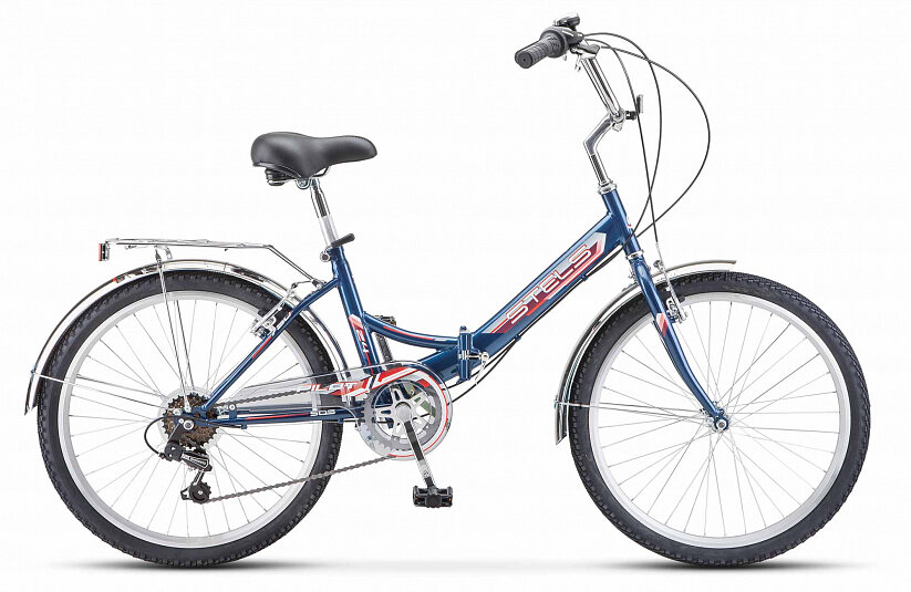 Велосипед складной STELS Pilot 750 24 Z010, 14" синий