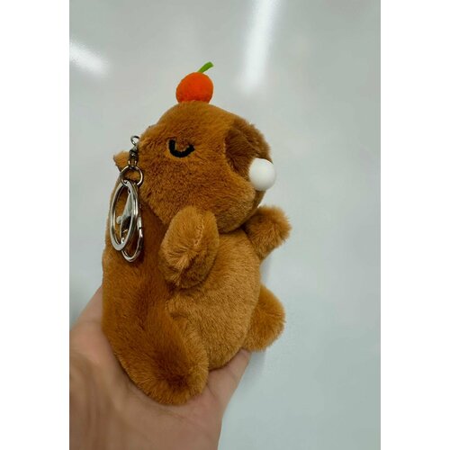 Мягкая игрушка-брелок Капибара с жвачкой
