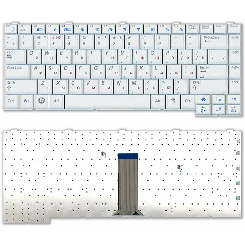 Клавиатура для ноутбука Samsung Q310 Q308 (белая) клавиатура для ноутбука samsumg ba59 02523c белая