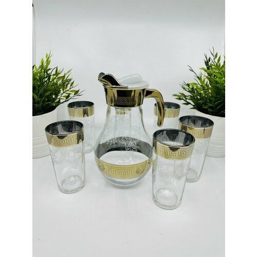 Набор кувшин и 6 стаканов 1980₽