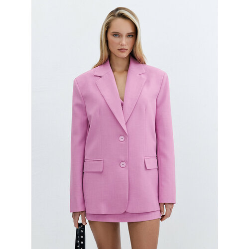 Пиджак TOPTOP, размер L, розовый пиджак toptop размер l серебряный