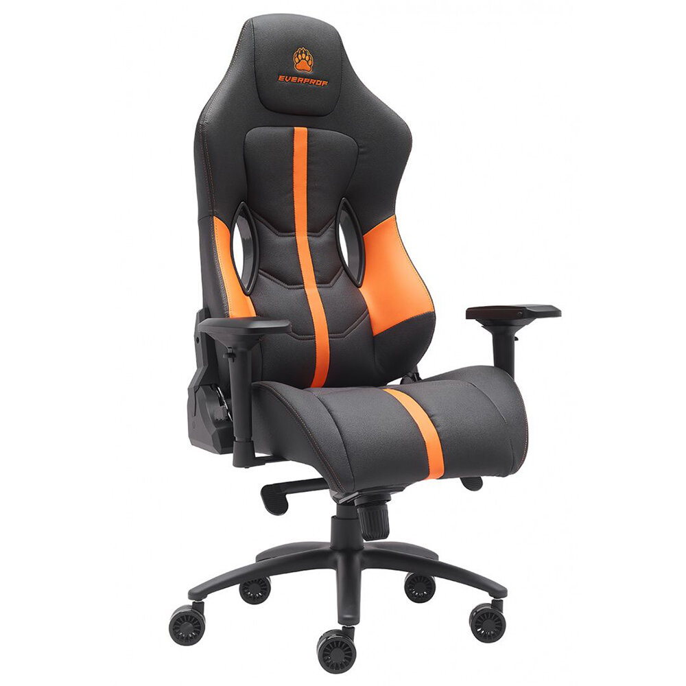 Кресло компьютерное Everprof Jaguar экокожа Orange/Black