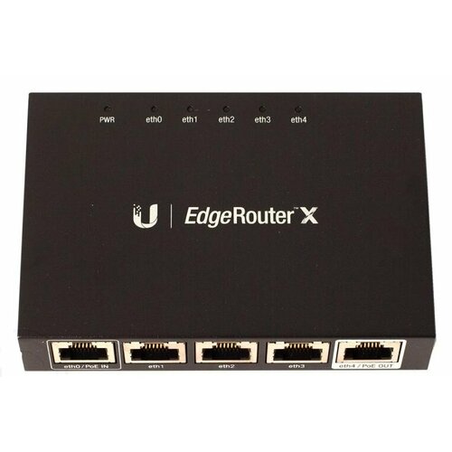 Маршрутизатор UBIQUITI ER-X (5 портовый) маршрутизатор ubiquiti edgerouter 4