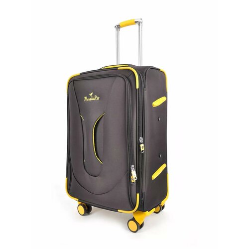 Чемодан NurstaR, черный, желтый