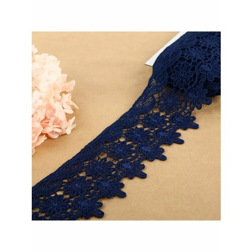 Кружево гипюровое тесьма для декора 65 мм 6 8 м 1115₽