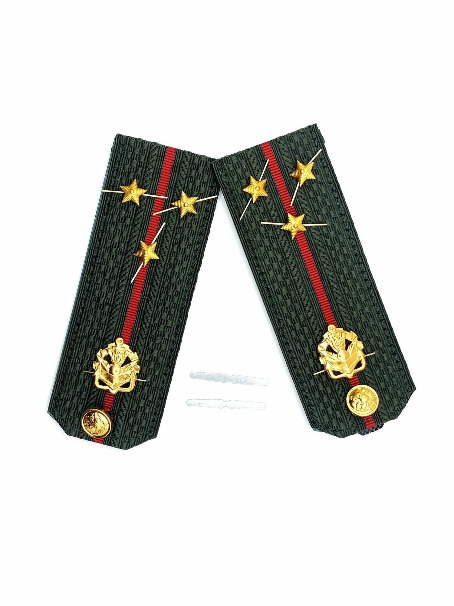 Погоны Инженерные войска РФ (пластиковые ) - старший лейтенант