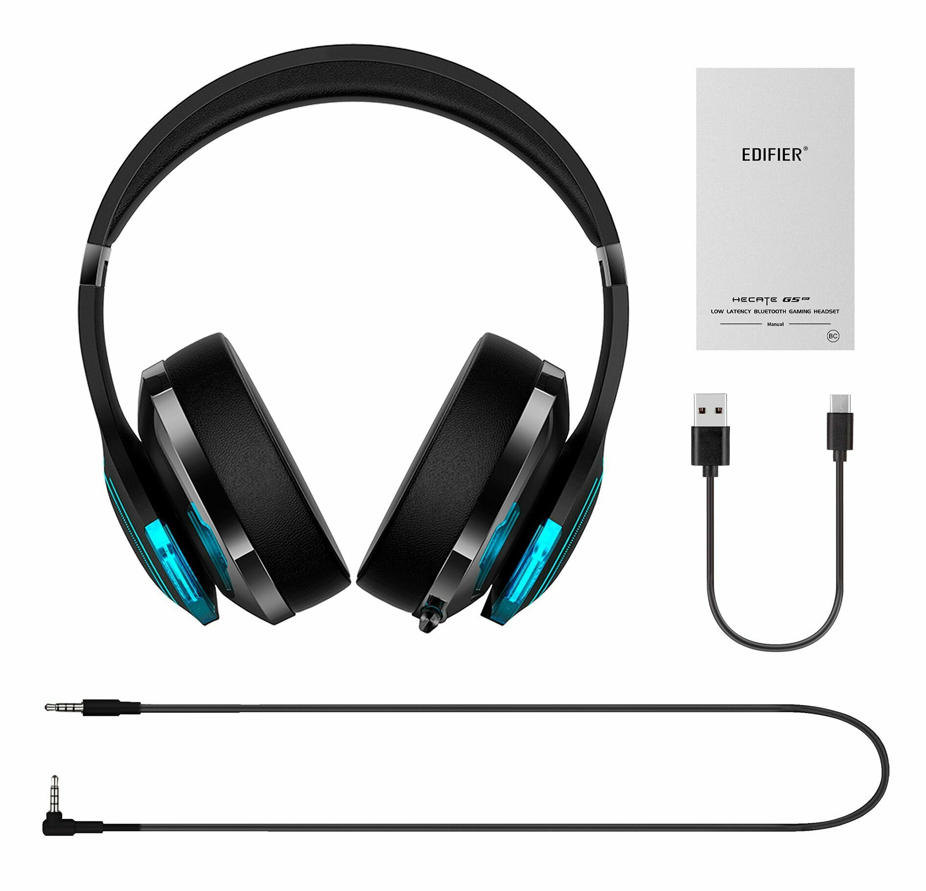 Bluetooth наушники с микрофоном EDIFIER G5 BT black Bluetooth 5.2.совместимы с Nintendo Switch, PS4, PS5