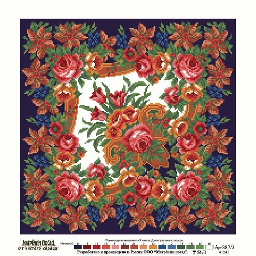 Канва с нанесенным рисунком Матренин Посад 