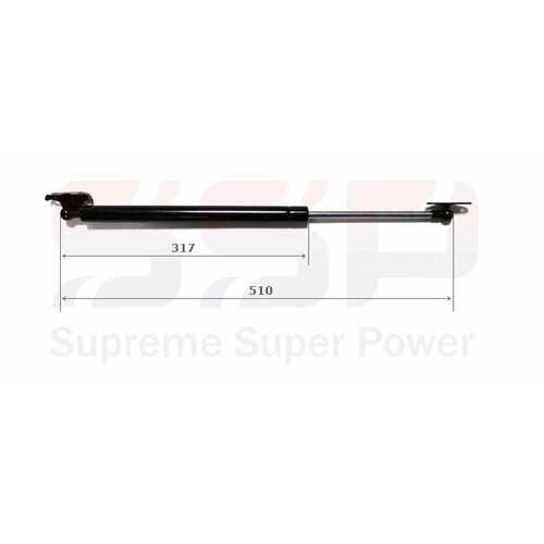 Амортизатор крышки багажника TOYOTA KLUGER HIGHLANDER CU2 00-07 LH Общая длина 510 мм 1604₽