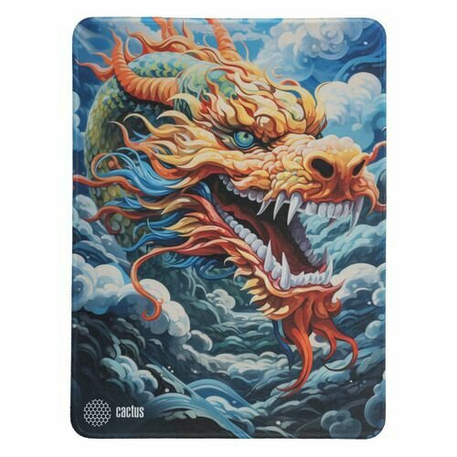 Коврик для мыши Cactus Colorful Dragon ткань, 400х300х3мм [cs-mp-pro08xl]