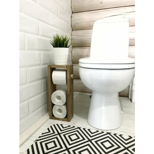 Полка держатель для туалетной бумаги напольный и на стену