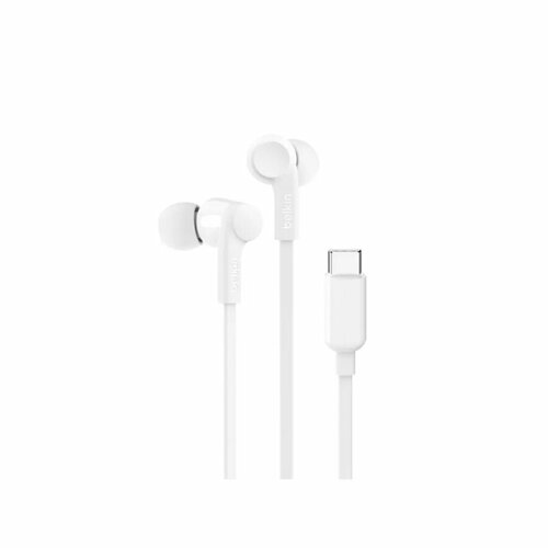 Наушники проводные Belkin Soundform Headphones with USB-C Connector белые 2990₽