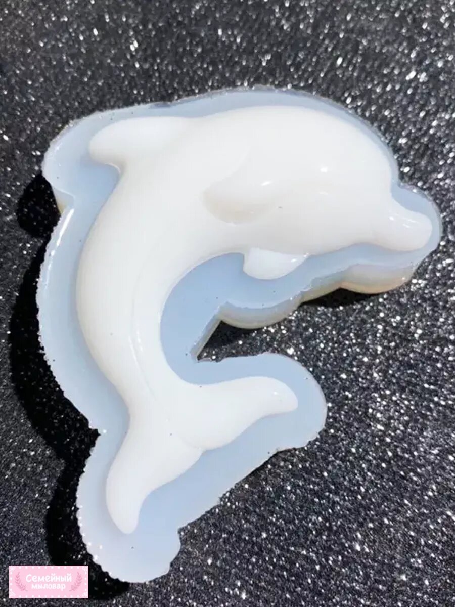 Силиконовая форма / молд для эпоксидной смолы Дельфин — фото 1