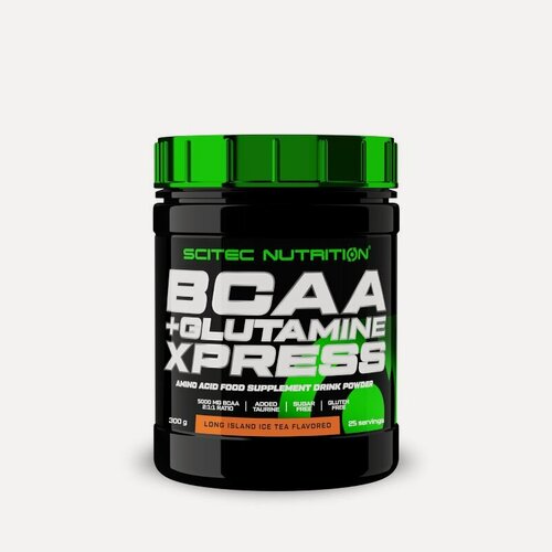 Изображение товара Аминокислоты BCAA 2:1:1, глютамин и таурин Scitec Nutrition BCAA+Glutamine Xpress 300 гр