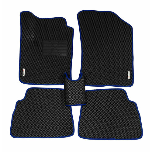 Автомобильные коврики EVA для HYUNDAI GETZ / Хендай Гетс / 2002-2011 г. в. + подпятник + 2 логотипа