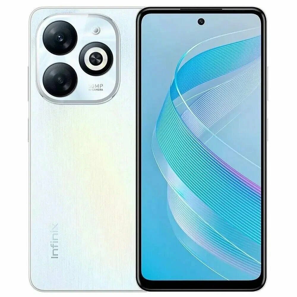 Смартфон Infinix Smart 8 Pro 4/256 ГБ, Dual nano SIM, Galaxy White