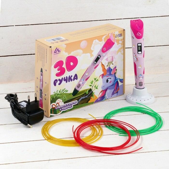 3D-ручка Luazon Home "Unicorn" дисплей, работа с пластиком ABS и PLA