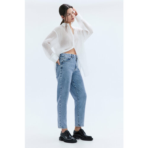 фото Джинсы мом befree basic, размер xs/170, голубой