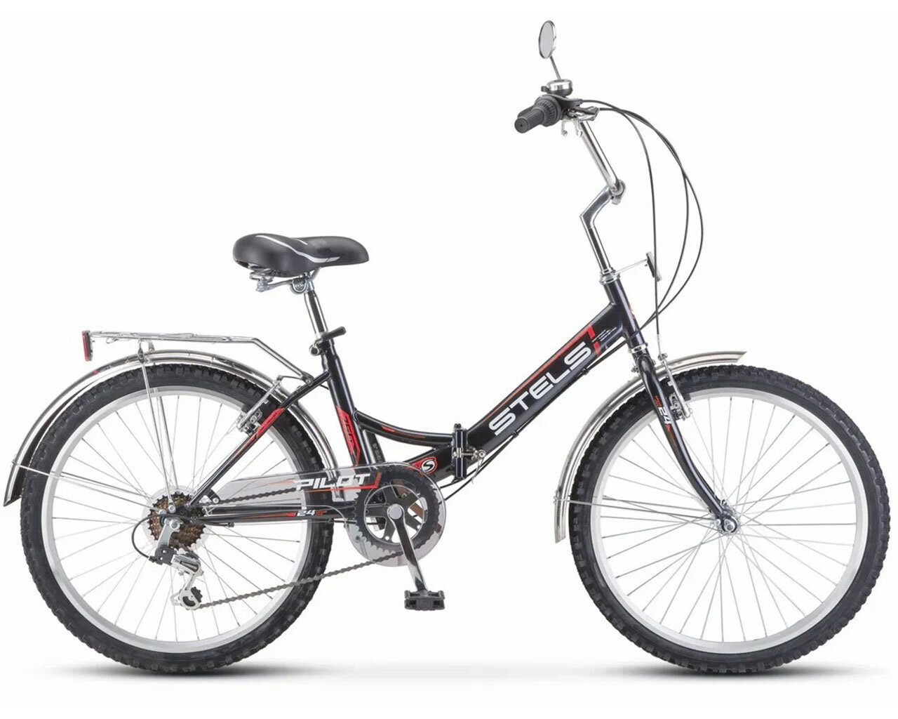 фото Велосипед Складной Stels Pilot 750 24" Z010 рама 16', Серый