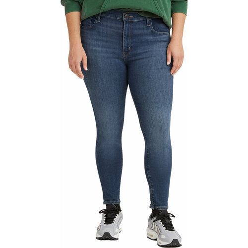 фото Джинсы скинни levi's 720 high rise super skinny, размер 28/30, синий