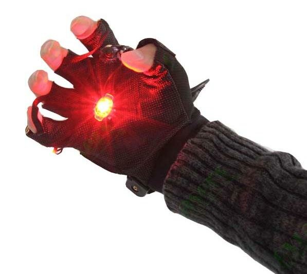 Лазерная перчатка Sky Disco Laser Gloves Red Right, красный светодиод