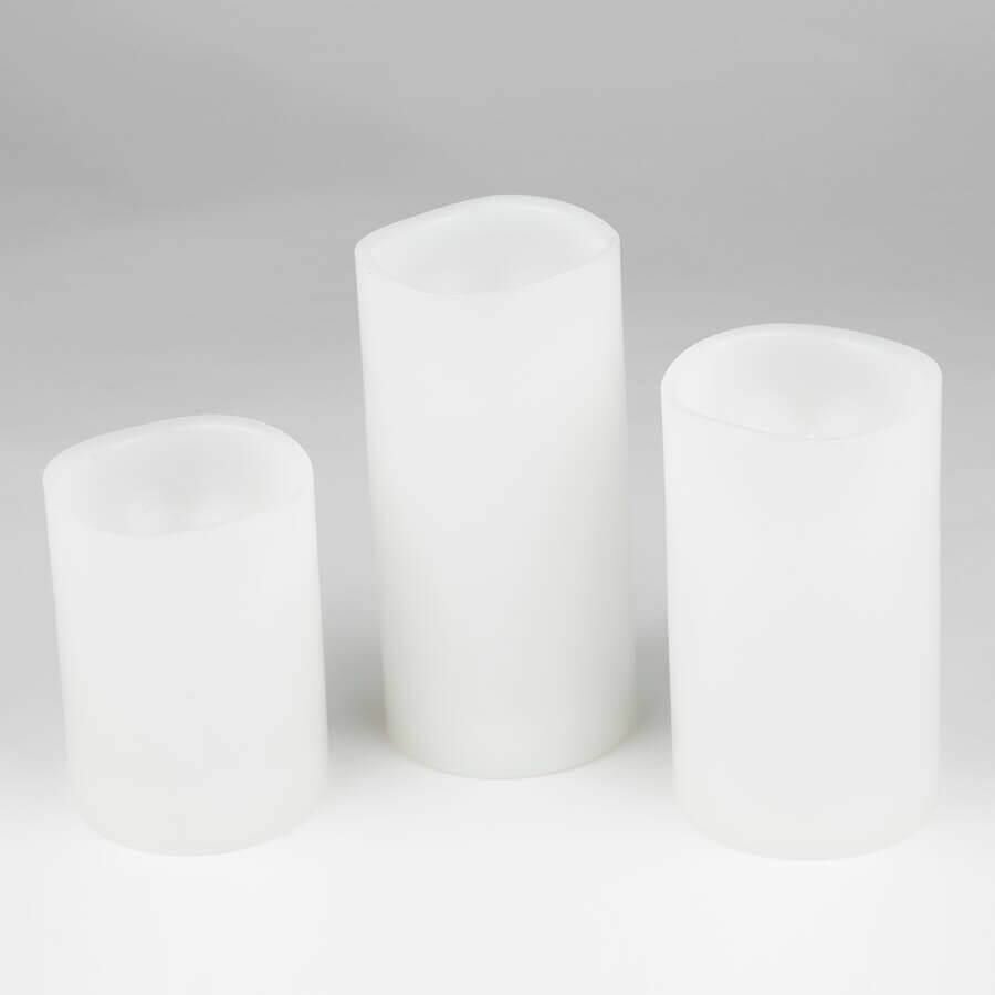 Фигура LED «Свеча» ULD-F050 WARM WHITE CANDLE SET3 на батарейках 2АА (не в/к) 1 светодиод. тепл. бел. свет (уп.3шт) Uniel UL-00007256