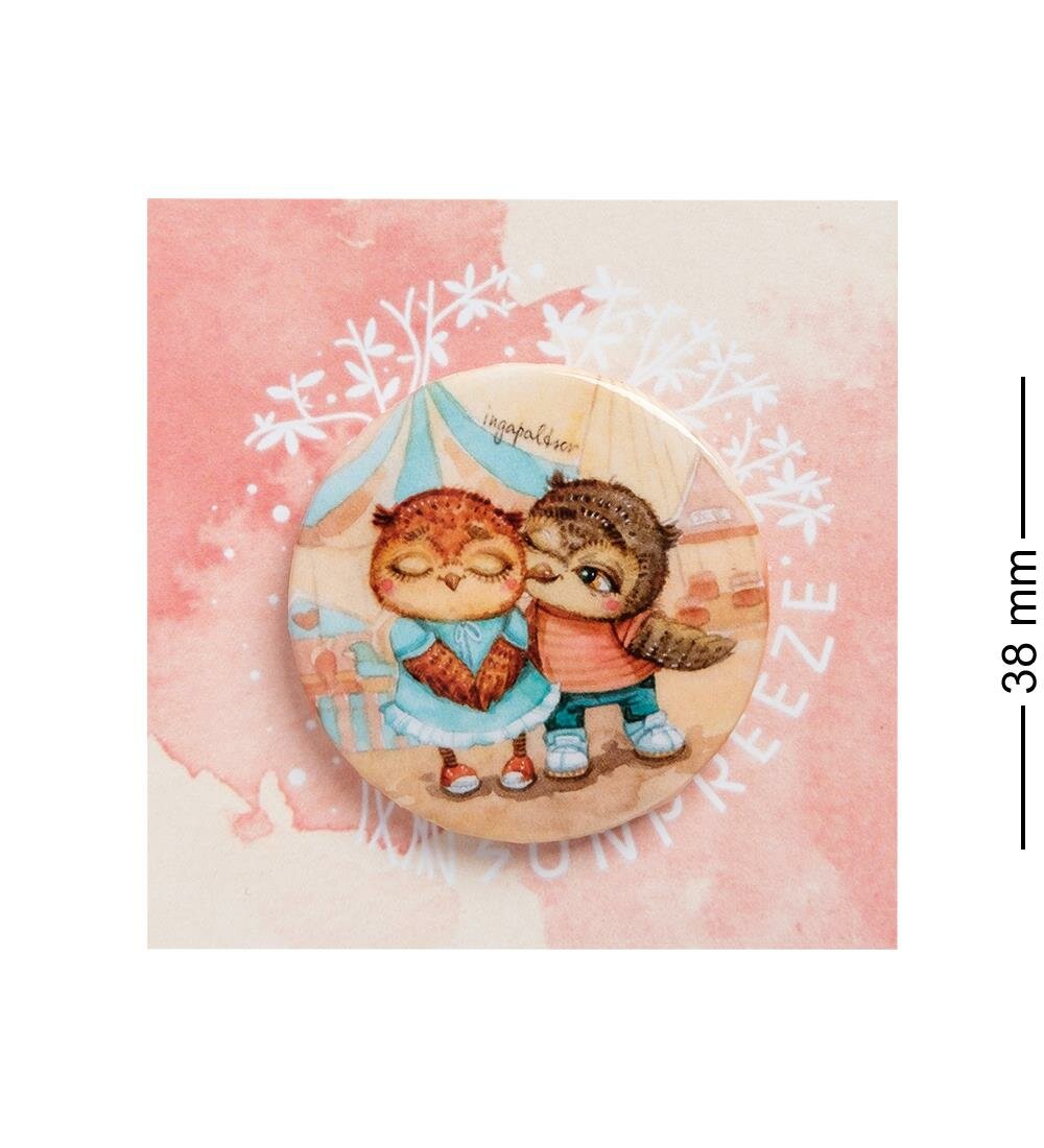 Закатный значок  Яркие чувства  A2141425 Sunpreeze  Металл  бумага  ламинация