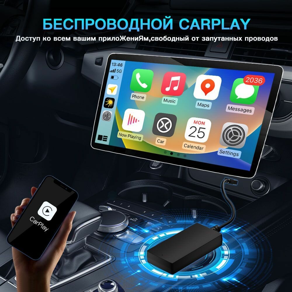 Адаптер CarABC Carbit link к Apple Wireless CarPlay или Android Auto — фото 1