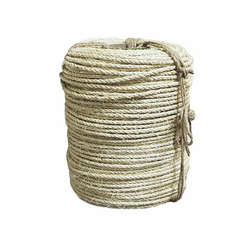 Канат сизалевый 3-х прядный d-6 мм Мир Шнура 250 м 8500₽