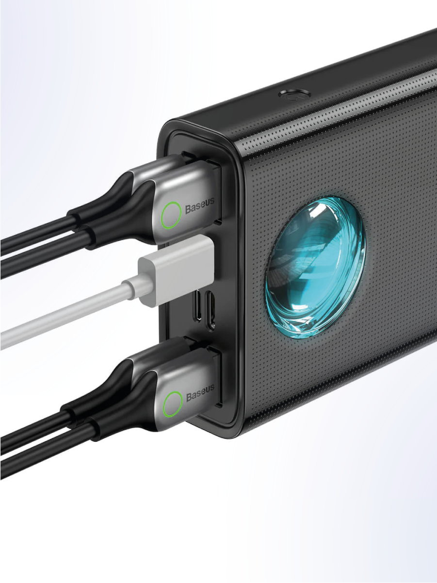 Портативный аккумулятор Baseus Amblight Quick Charge 65W, 30000 mAh, черный — фото 1