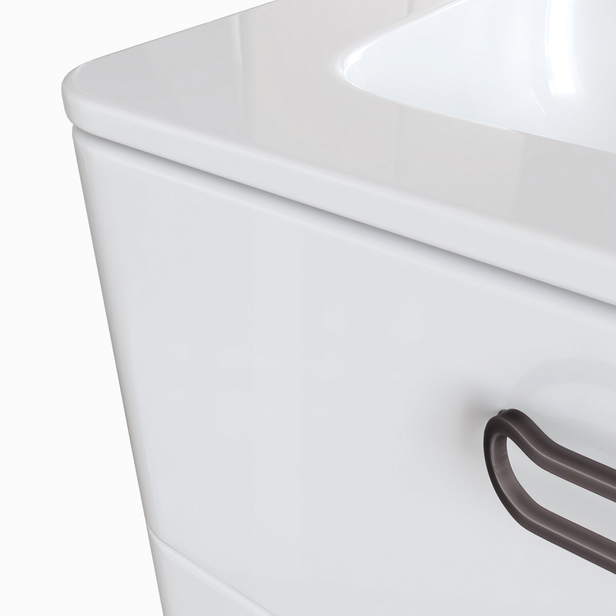 Изображение Тумба напольная с умывальником IDDIS Brick BRI60WFi95K белая 60 см