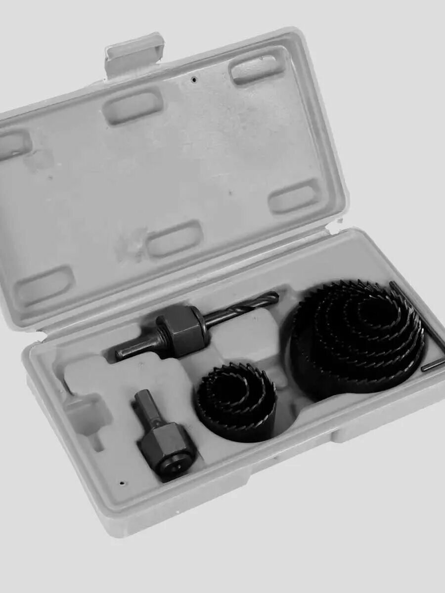 Набор коронок по дереву из углеродистой стали ExProfil 19-64 мм 11 штук