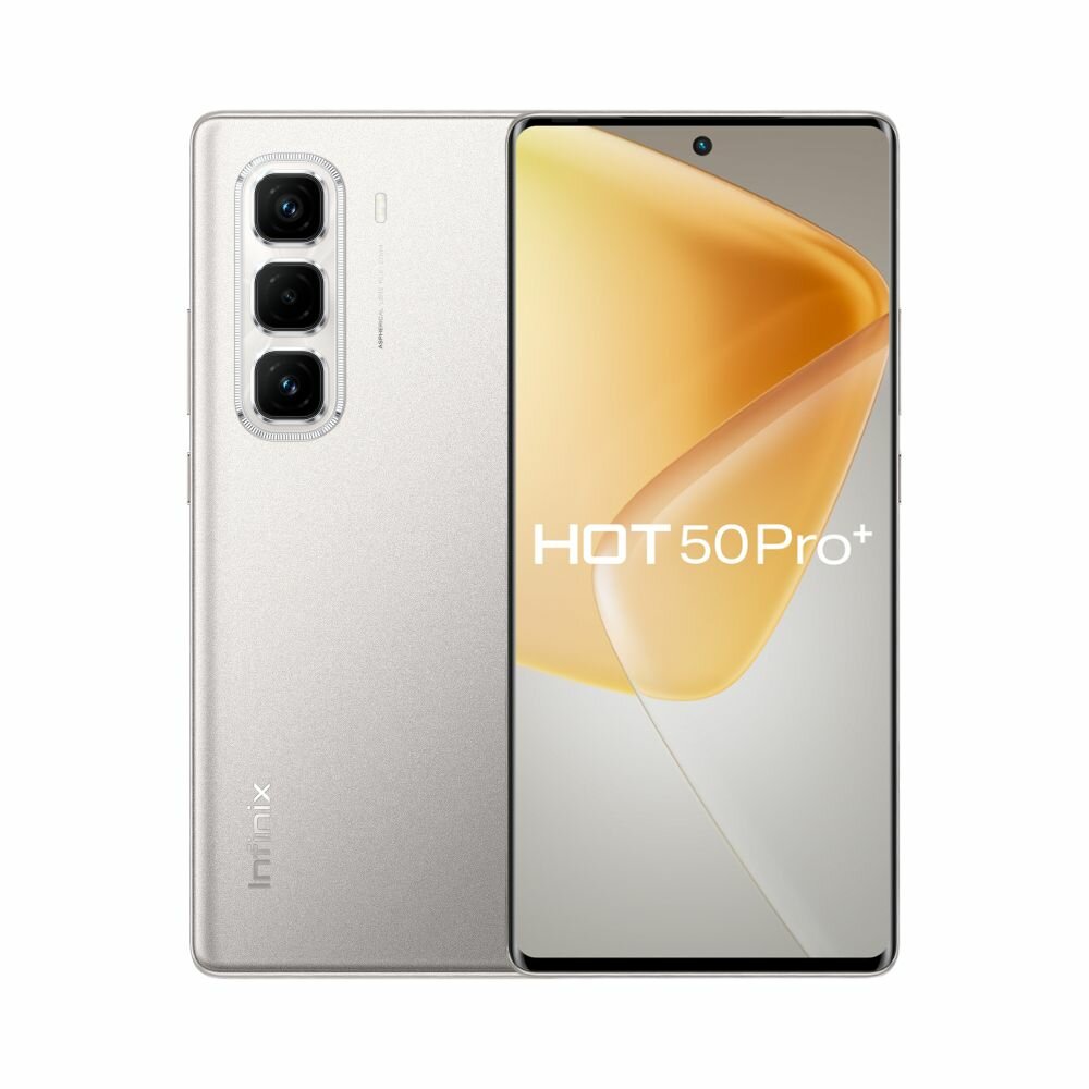 Смартфон Infinix HOT 50 Pro+, 3D экран, 8ГБ/256ГБ, AMOLED, 6,78", серый — фото 1