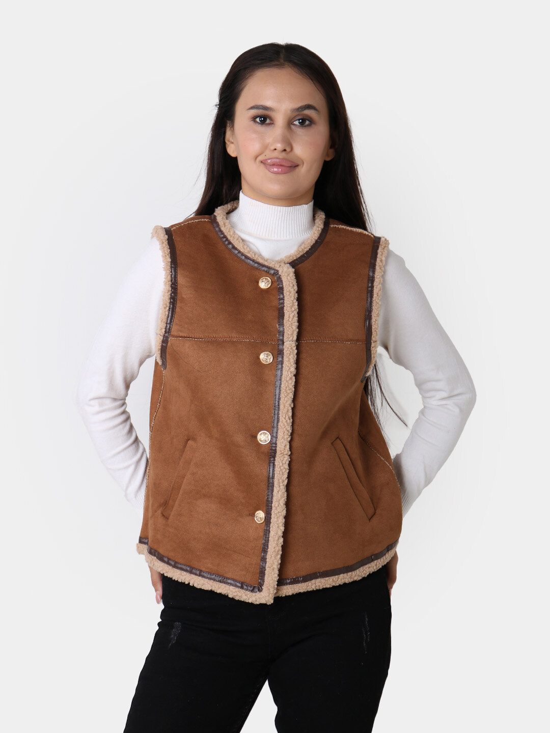 Жилет спортивный , размер One Size, медный — фото 1