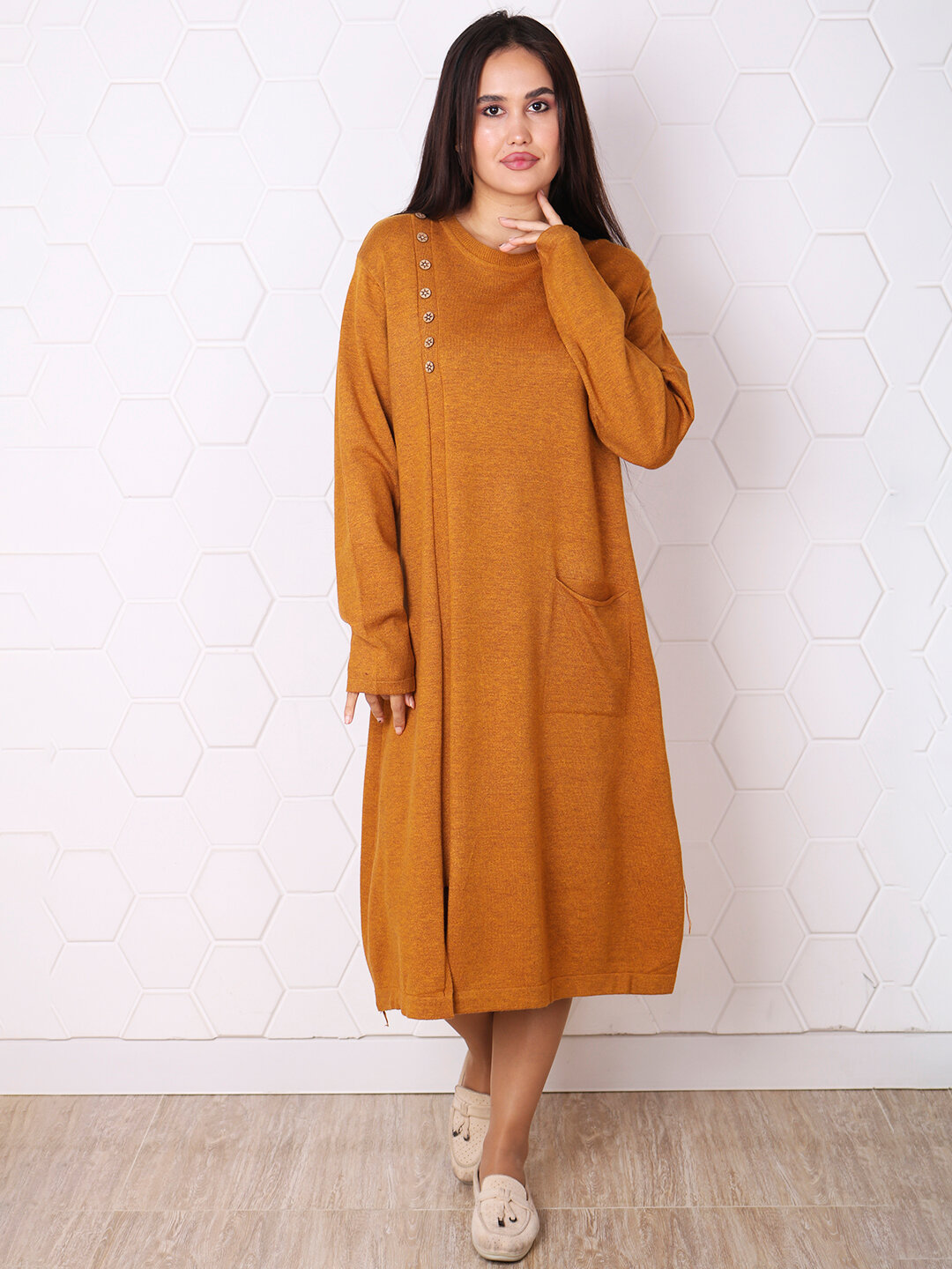 Туника, размер One Size, терракотовый — фото 1