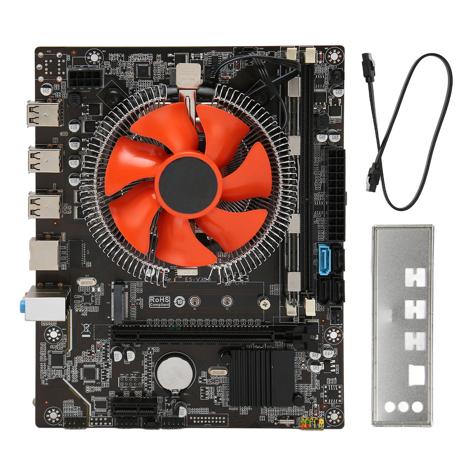 Набор материнских плат X79 E5 2420 CPU 8G DDR3 6 ядер 12 потоков материнская плата CPU Combo с вентилятором двойной индикатор для ПК