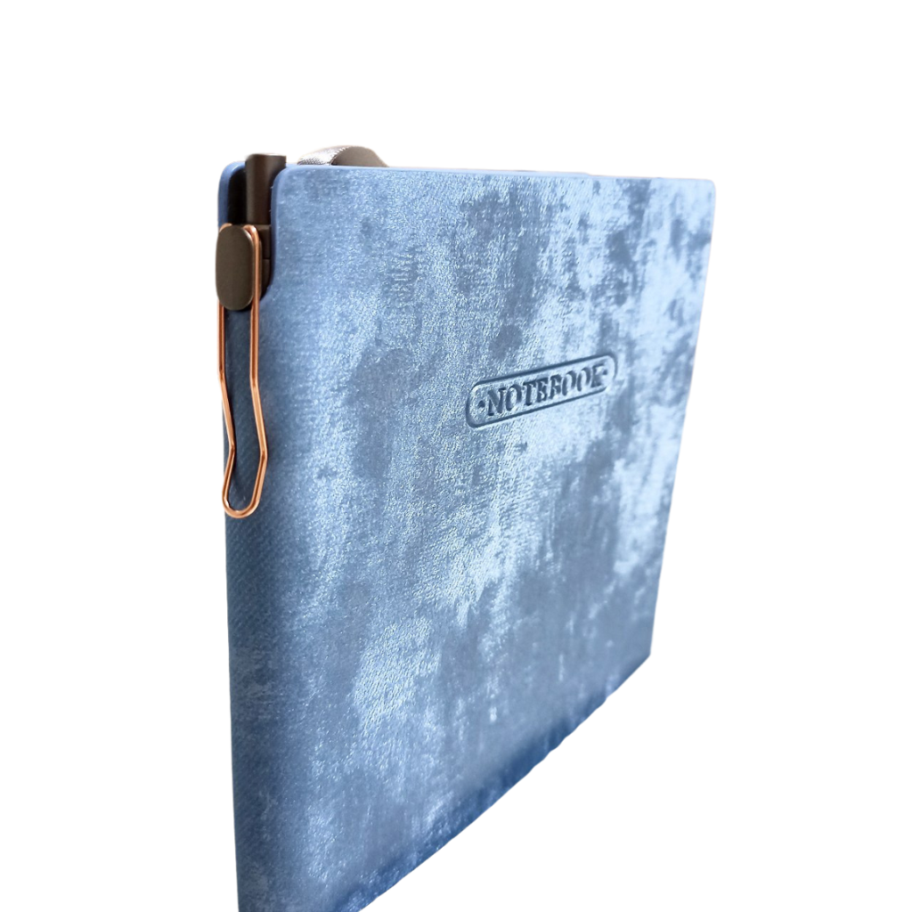 Блокнот Notebook А5, мягкая тканевая обложка, 100 страниц. Let us be parts of your everyday life — фото 1