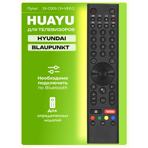 Голосовой пульт JX-C005 CH-VER.2 для телевизоров Hyundai / Blaupunkt