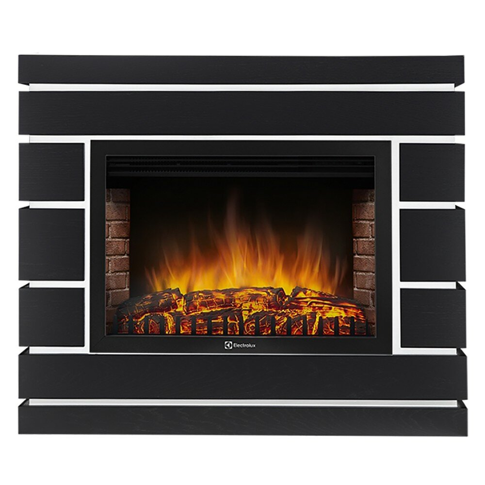 Каминокомплект: Очаг Electrolux EFP/P-2520LS N портал Moderno 25 шпон черный дуб