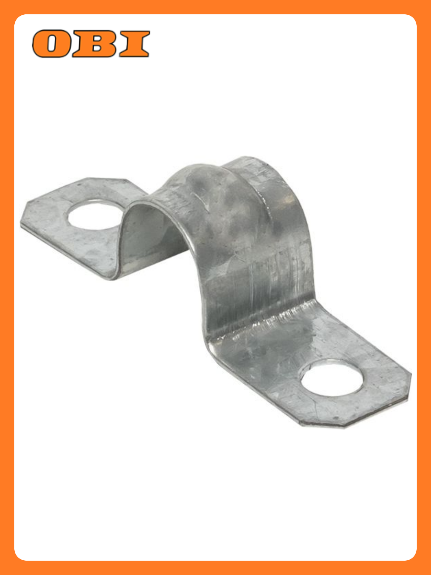 Скоба крепежная EKF PROxima двухлапковая металл цвет серый 10 шт