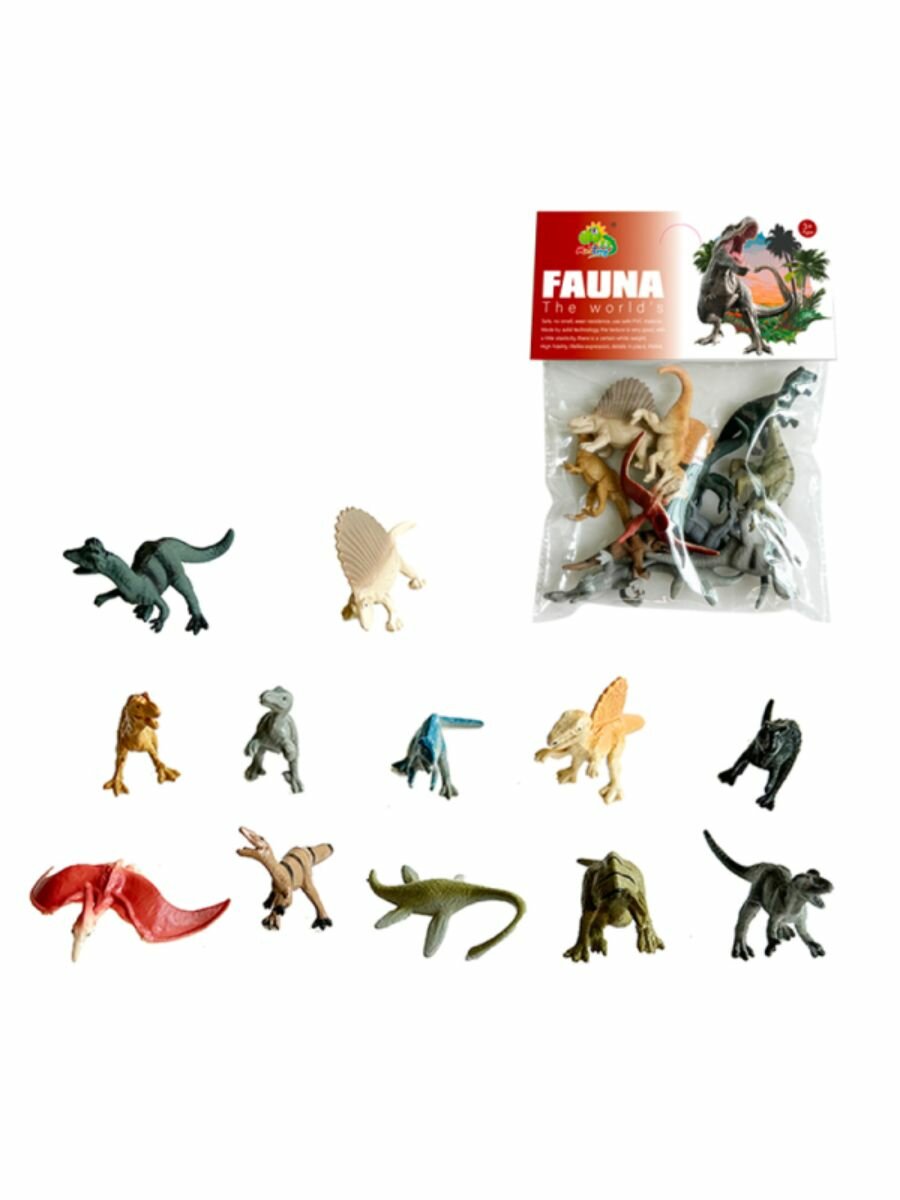 Набор фигурок Динозавры 12 шт.