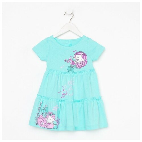фото Платье для девочки, цвет мятный, рост 104 luneva