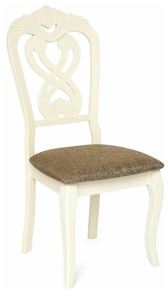 Стул с мягким сиденьем TetChair Andromeda Ivory white