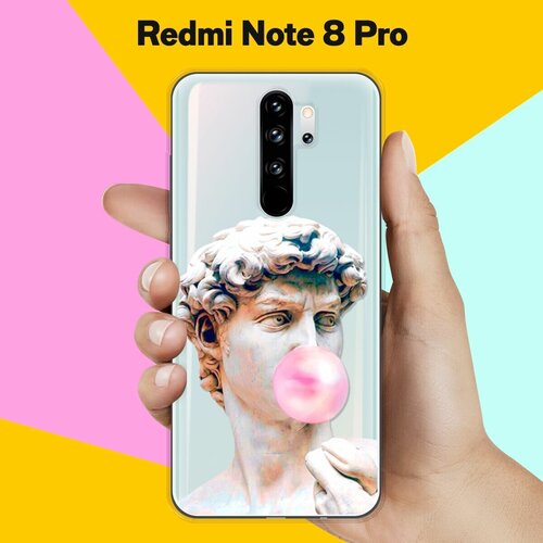 Силиконовый чехол Давид на Xiaomi Redmi Note 8 Pro силиконовый чехол с принтом two faces для xiaomi redmi note 8 pro сяоми редми ноут 8 про