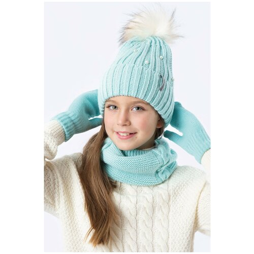 фото Шапка шалуны, размер 54, голубой