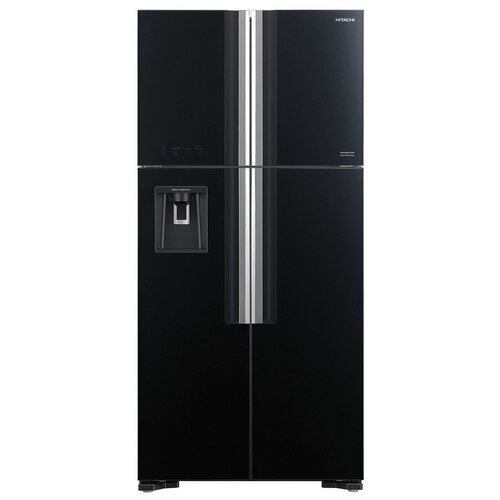 Холодильник Hitachi R-W660PUC7 GBK 2-хкамерн. черное стекло (двухкамерный)