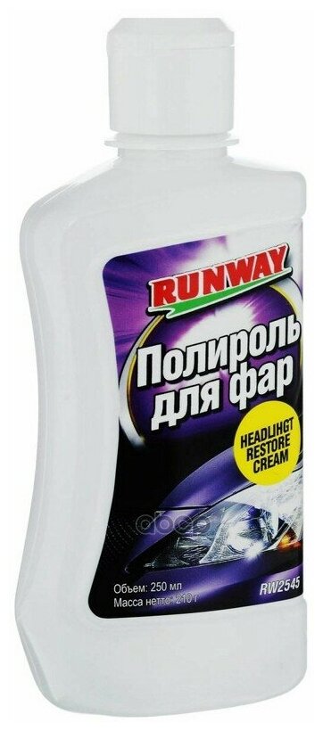 Полироль Для Фар Runway 250 Мл Rw2545 RUNWAY арт. RW2545