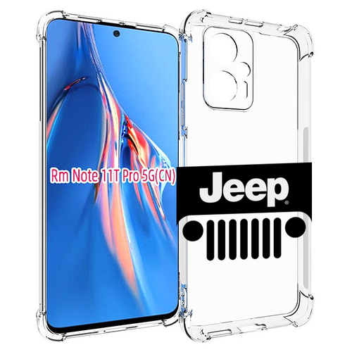 Чехол MyPads jeep-джип-3 мужской для Xiaomi Redmi Note 11T Pro / 11T Pro Plus / Poco X4 GT задняя-панель-накладка-бампер