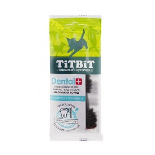 TiTBiT Жевательный снек DENTAL+ Зубочистка с говядиной (для мелких пород) 14042 0,026 кг 44162 (2 шт)